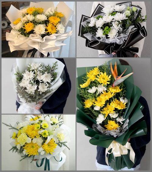 安徽阜阳市阜南县赵集镇新河村白事花束代送